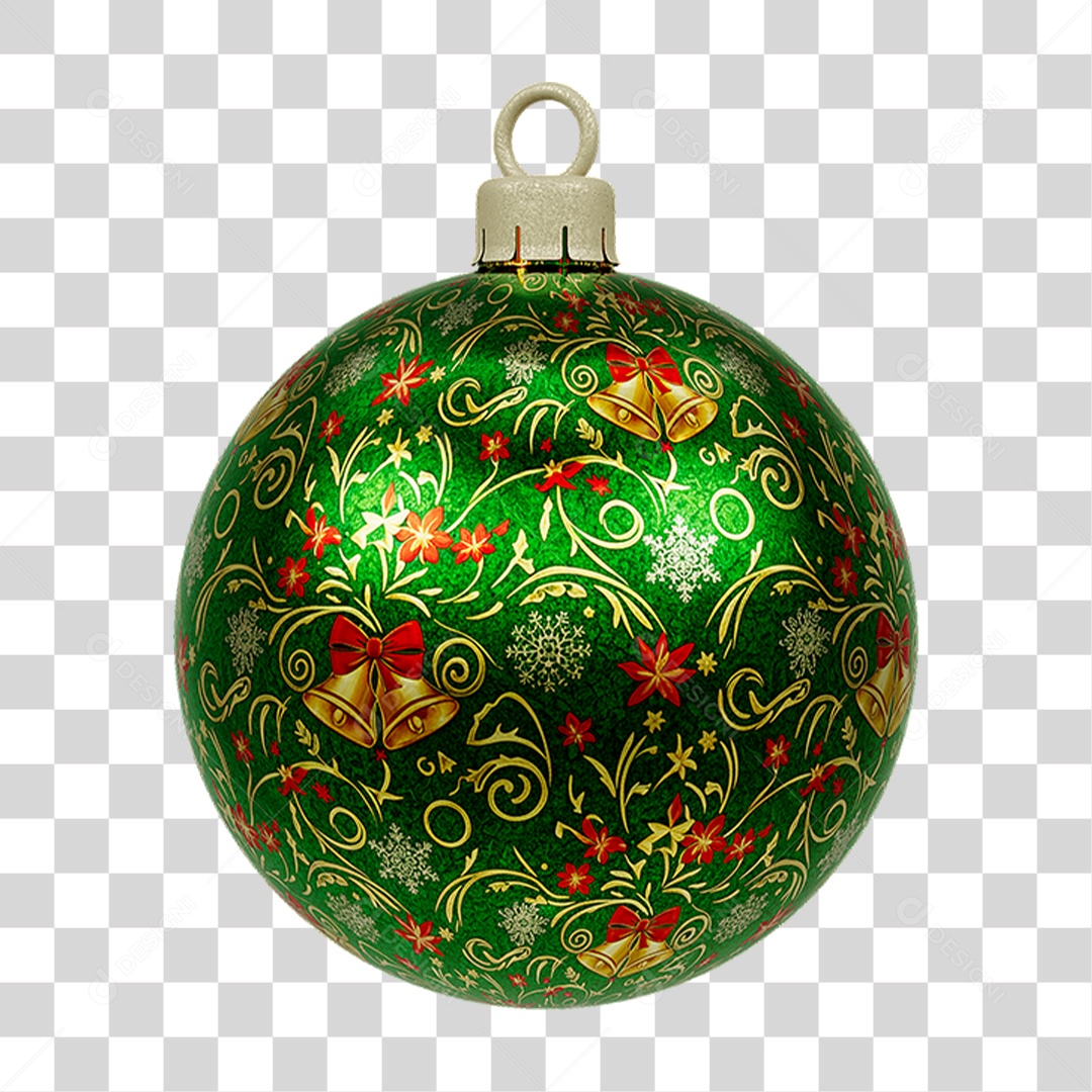 Bola Enfeite para Decoração de Natal PNG Transparente