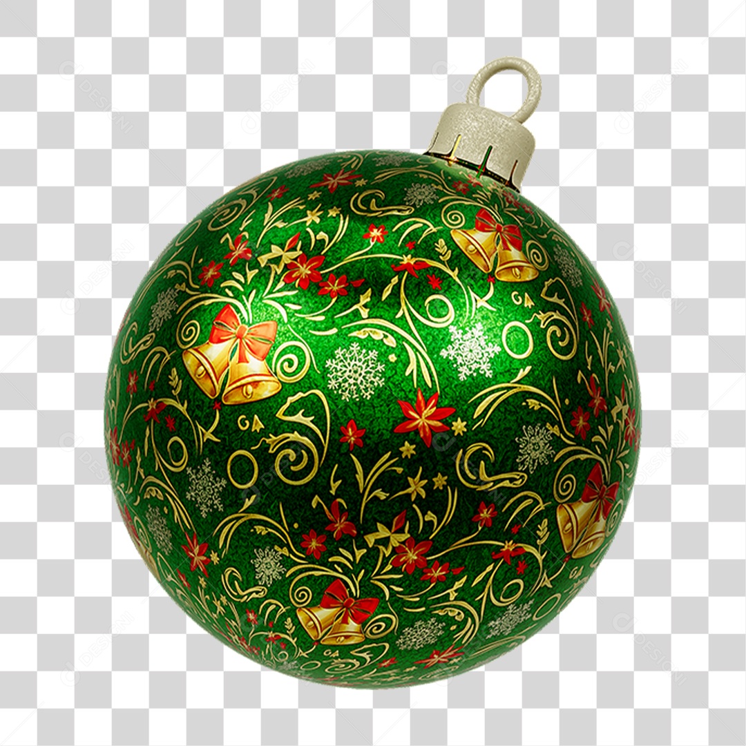 Bola Enfeite para Decoração de Natal PNG Transparente