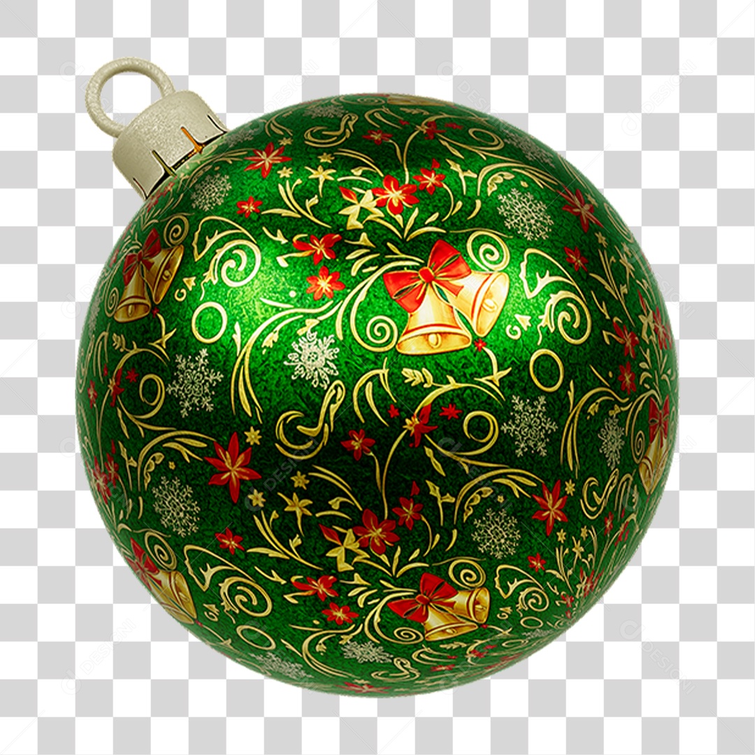 Bola Enfeite para Decoração de Natal PNG Transparente
