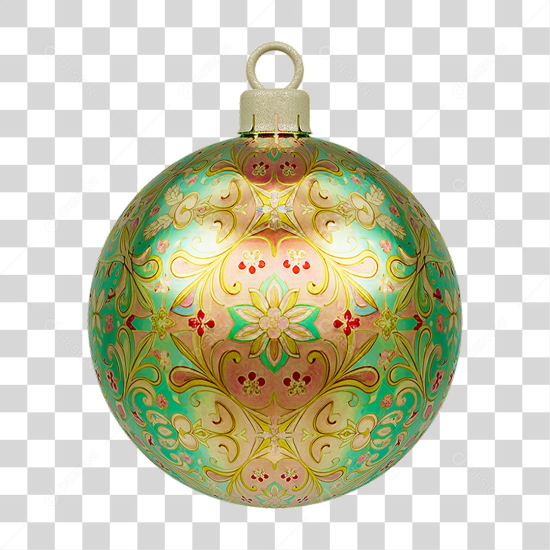 Bola Enfeite para Decoração de Natal PNG Transparente