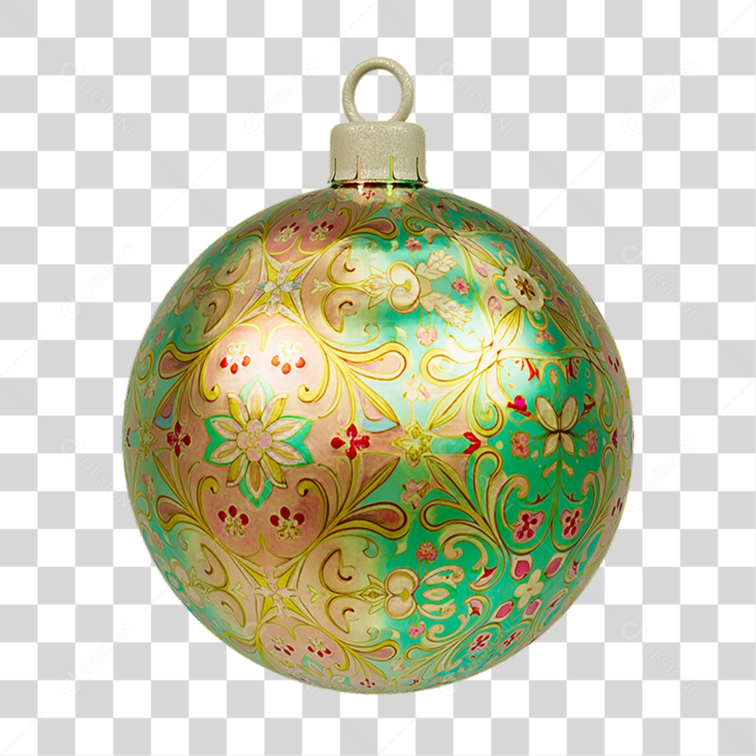 Bola Enfeite para Decoração de Natal PNG Transparente