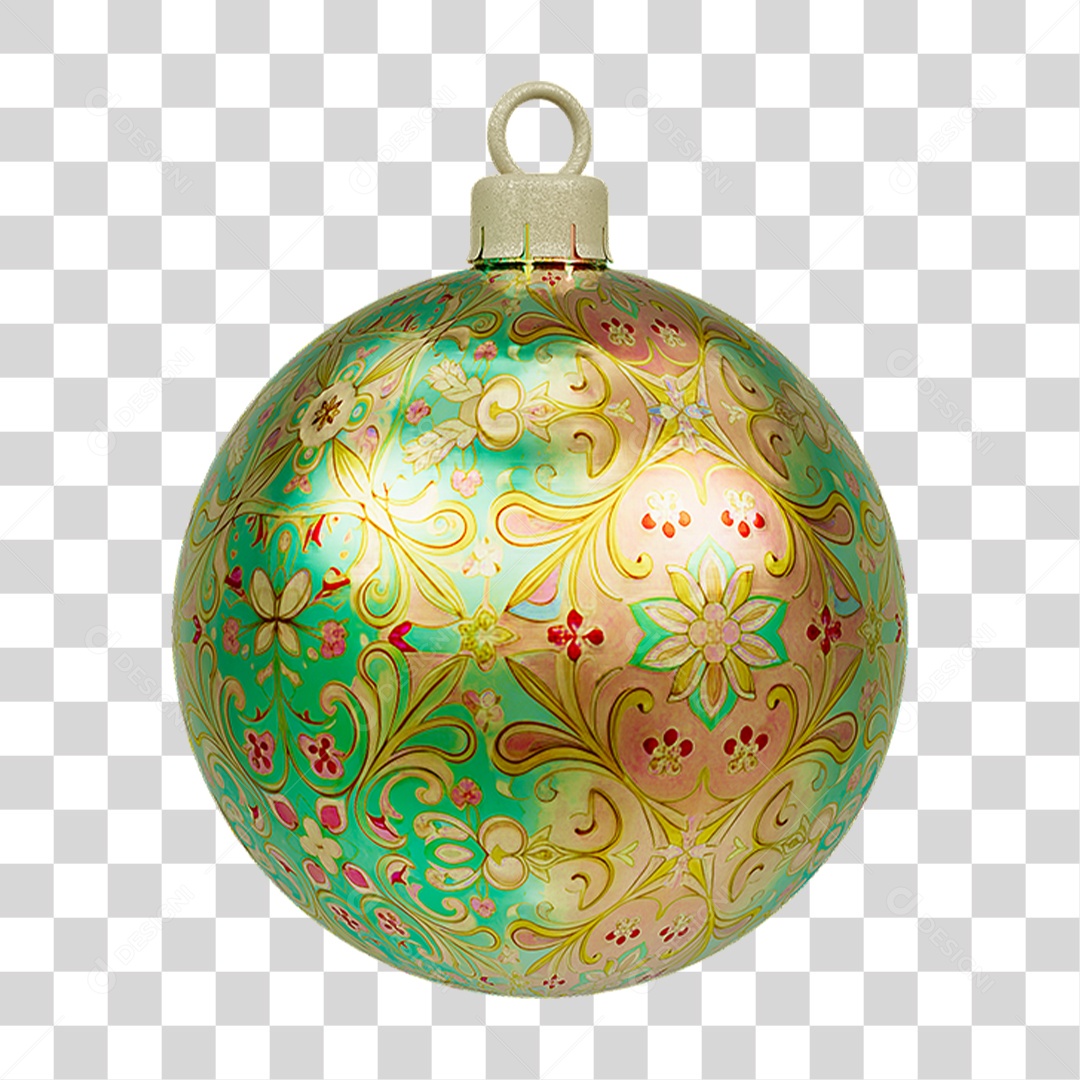 Bola Enfeite para Decoração de Natal PNG Transparente