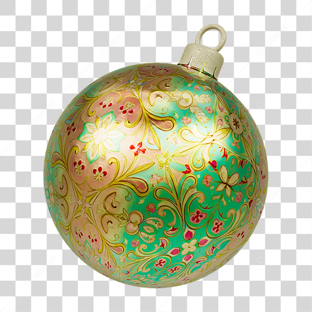 Bola Enfeite para Decoração de Natal PNG Transparente