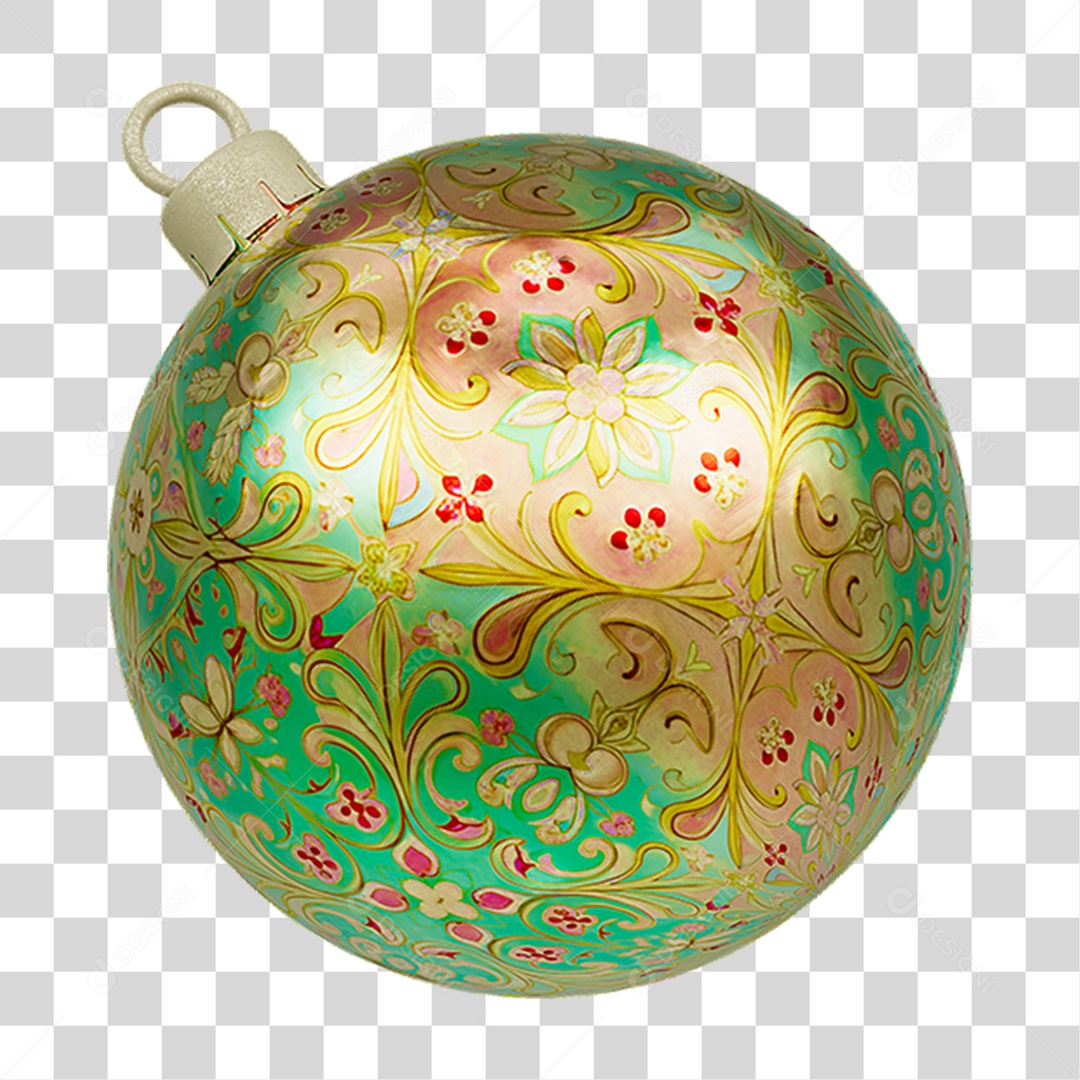 Bola Enfeite para Decoração de Natal PNG Transparente