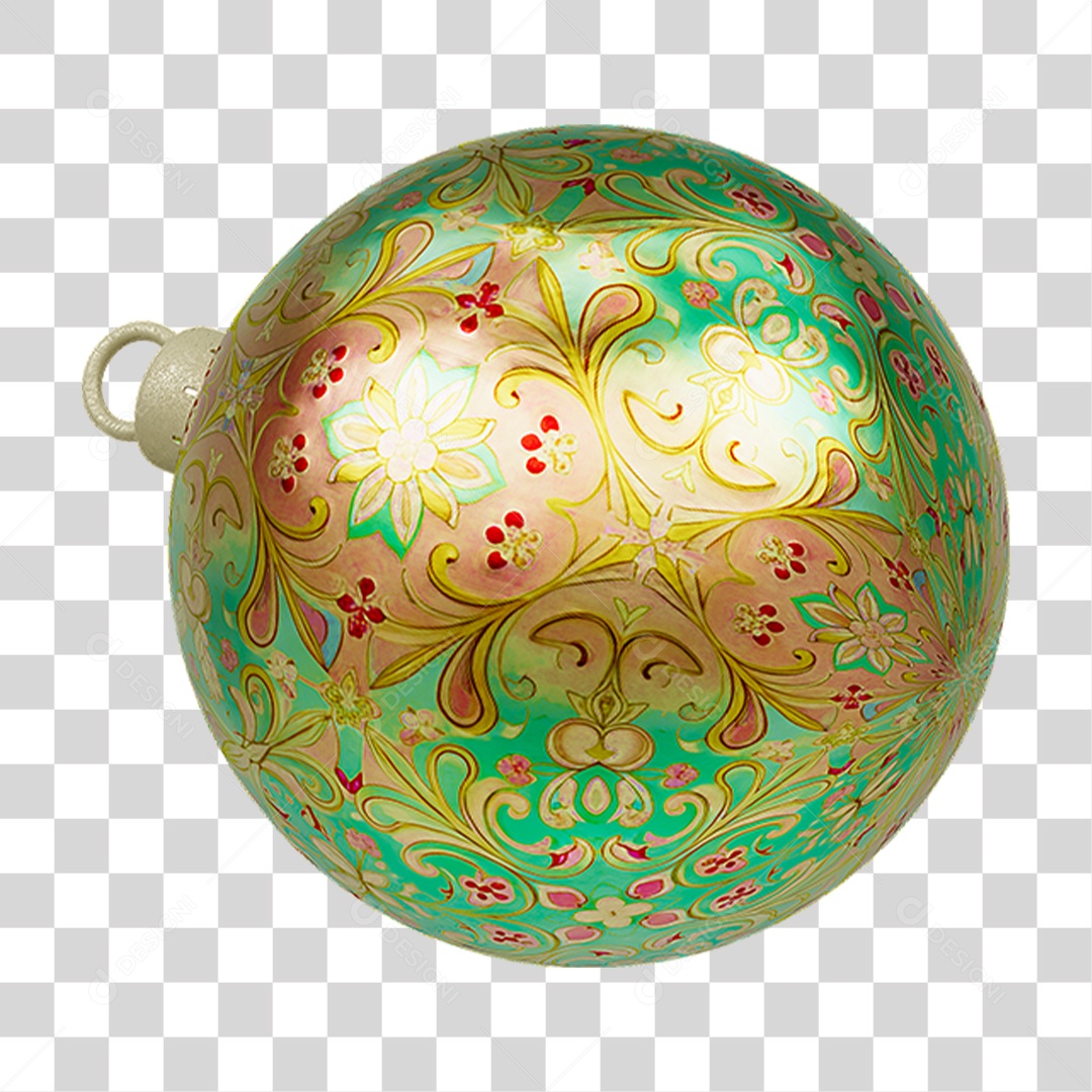 Bola Enfeite para Decoração de Natal PNG Transparente