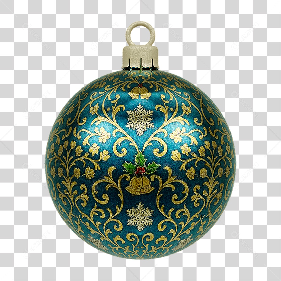 Bola Enfeite para Decoração de Natal PNG Transparente