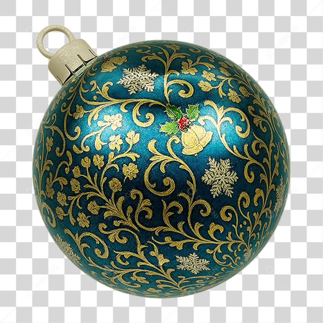 Bola Enfeite para Decoração de Natal PNG Transparente