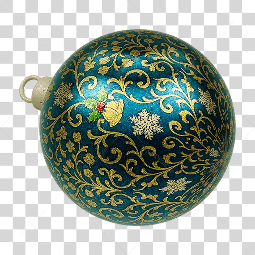 Bola Enfeite para Decoração de Natal PNG Transparente