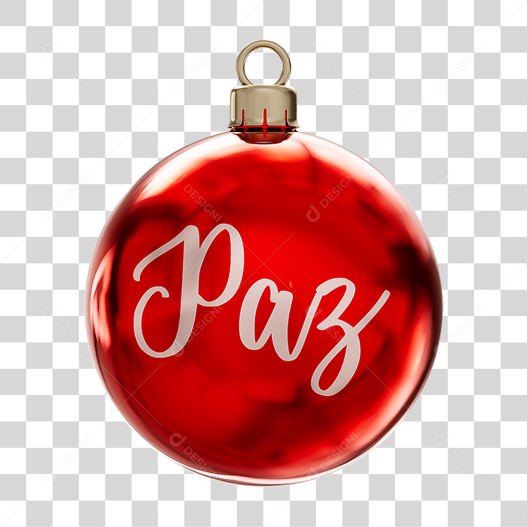 Bola Enfeite para Decoração de Natal PNG Transparente