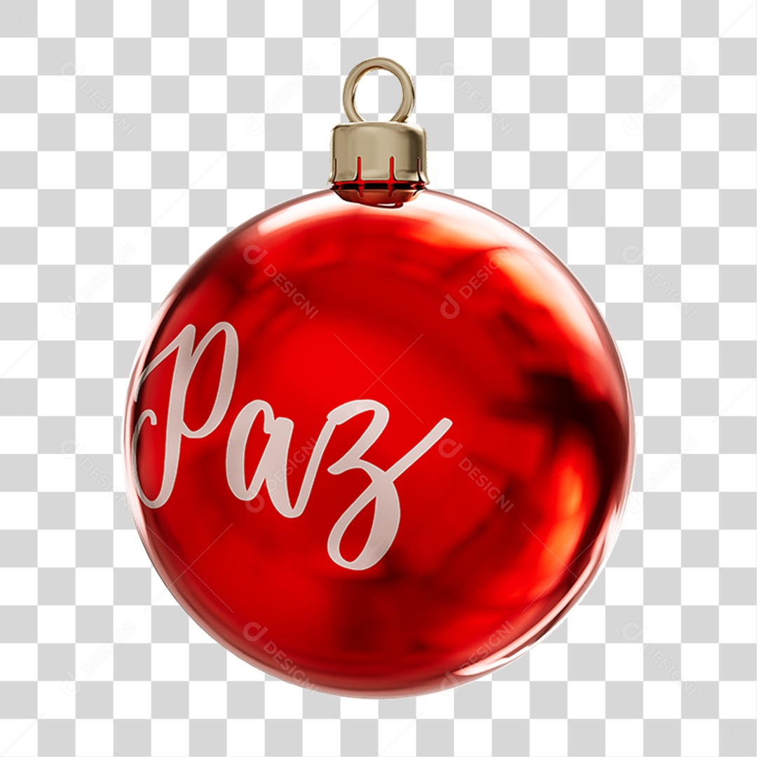 Bola Enfeite para Decoração de Natal PNG Transparente