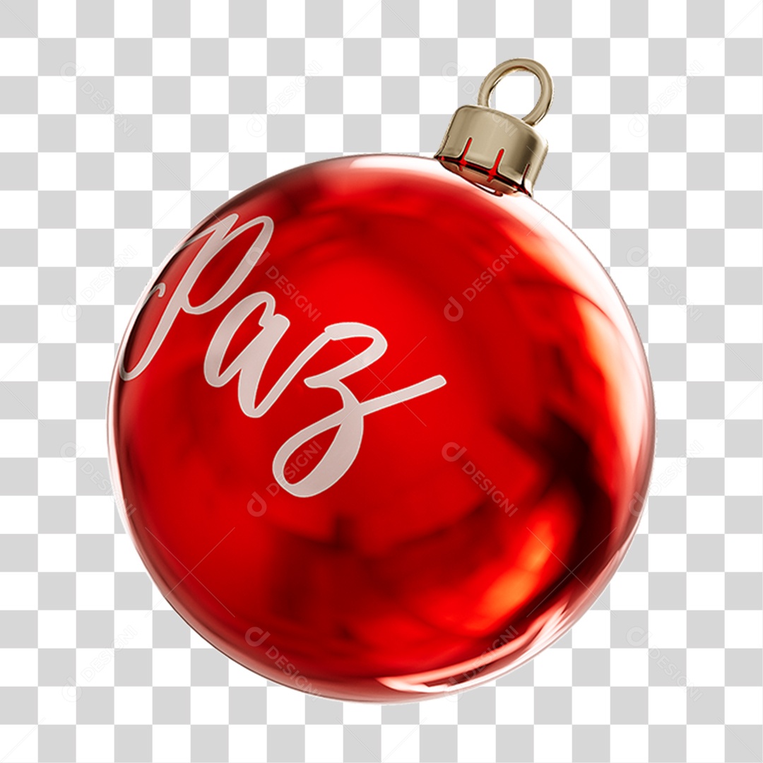 Bola Enfeite para Decoração de Natal PNG Transparente