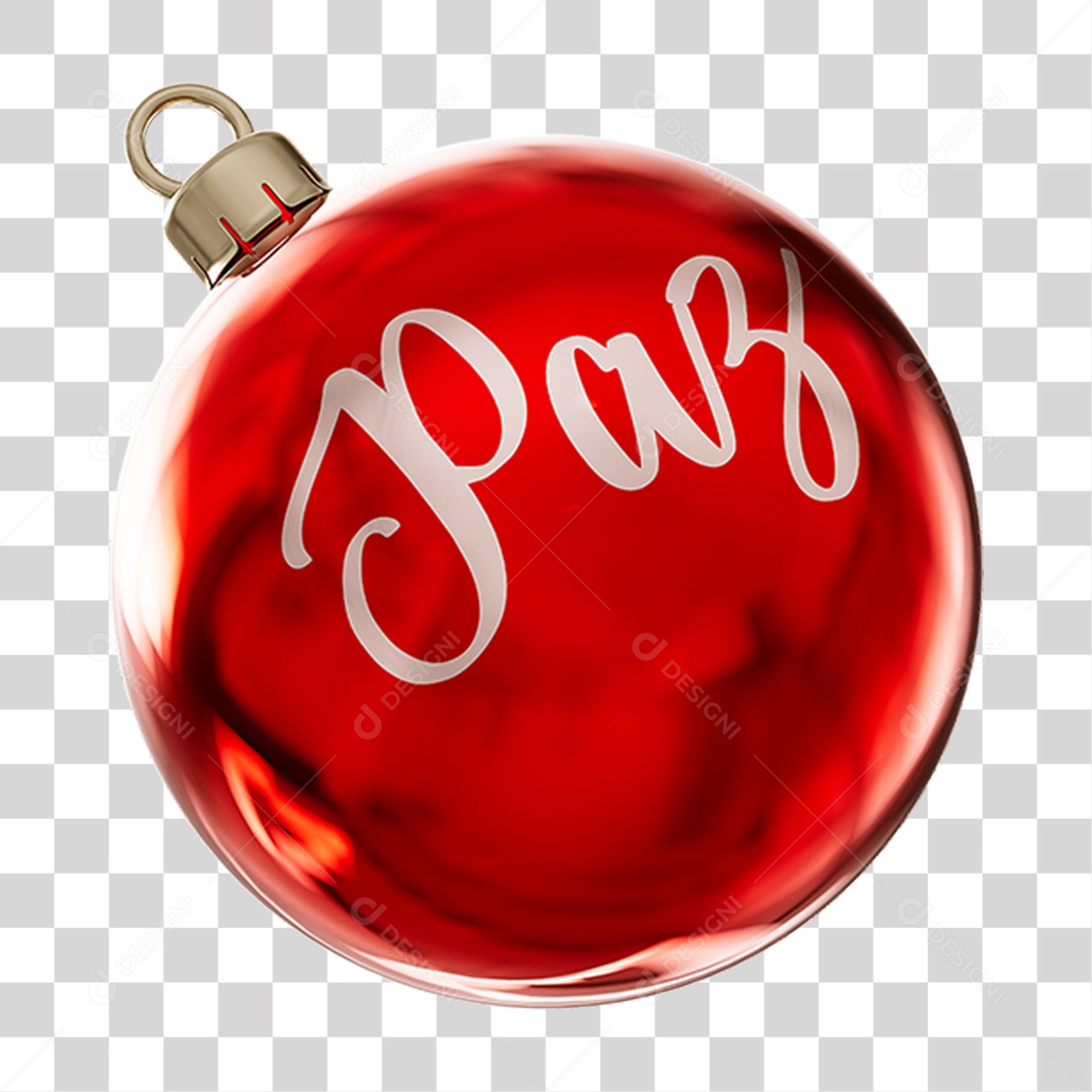 Bola Enfeite para Decoração de Natal PNG Transparente
