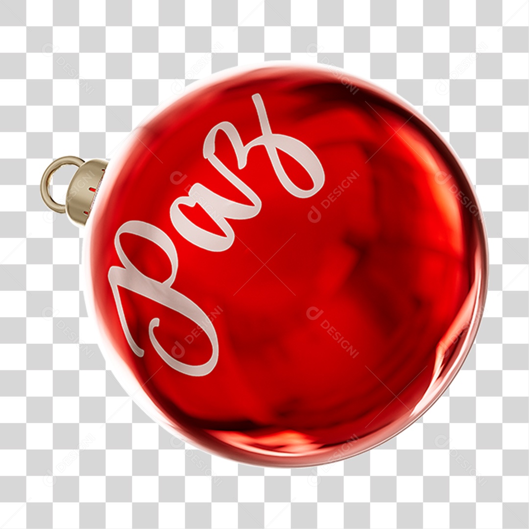 Bola Enfeite para Decoração de Natal PNG Transparente