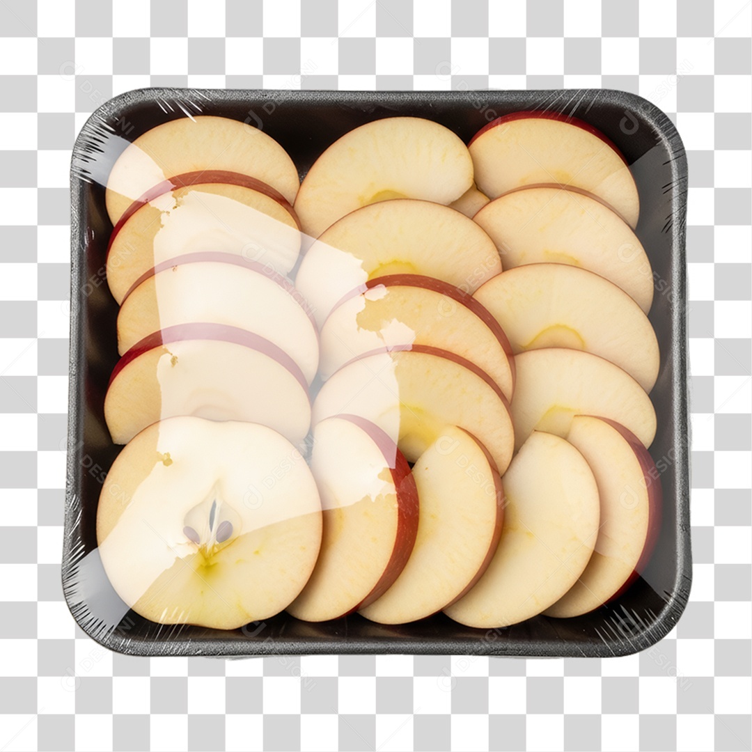 Embalagem com Frutas Maçãs Produtos Supermercados PNG Transparente