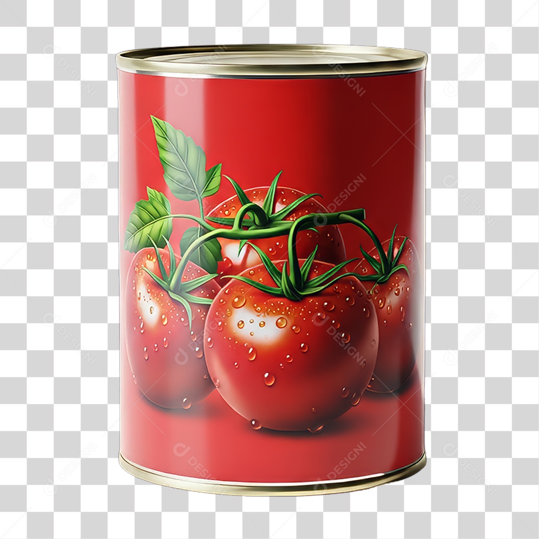 Embalagem de Extrato de Tomate Supermercados PNG Transparente