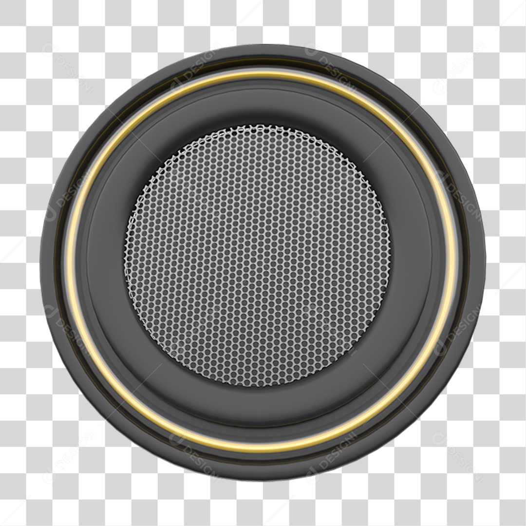 Placa Redonda com Grades PNG Transparente