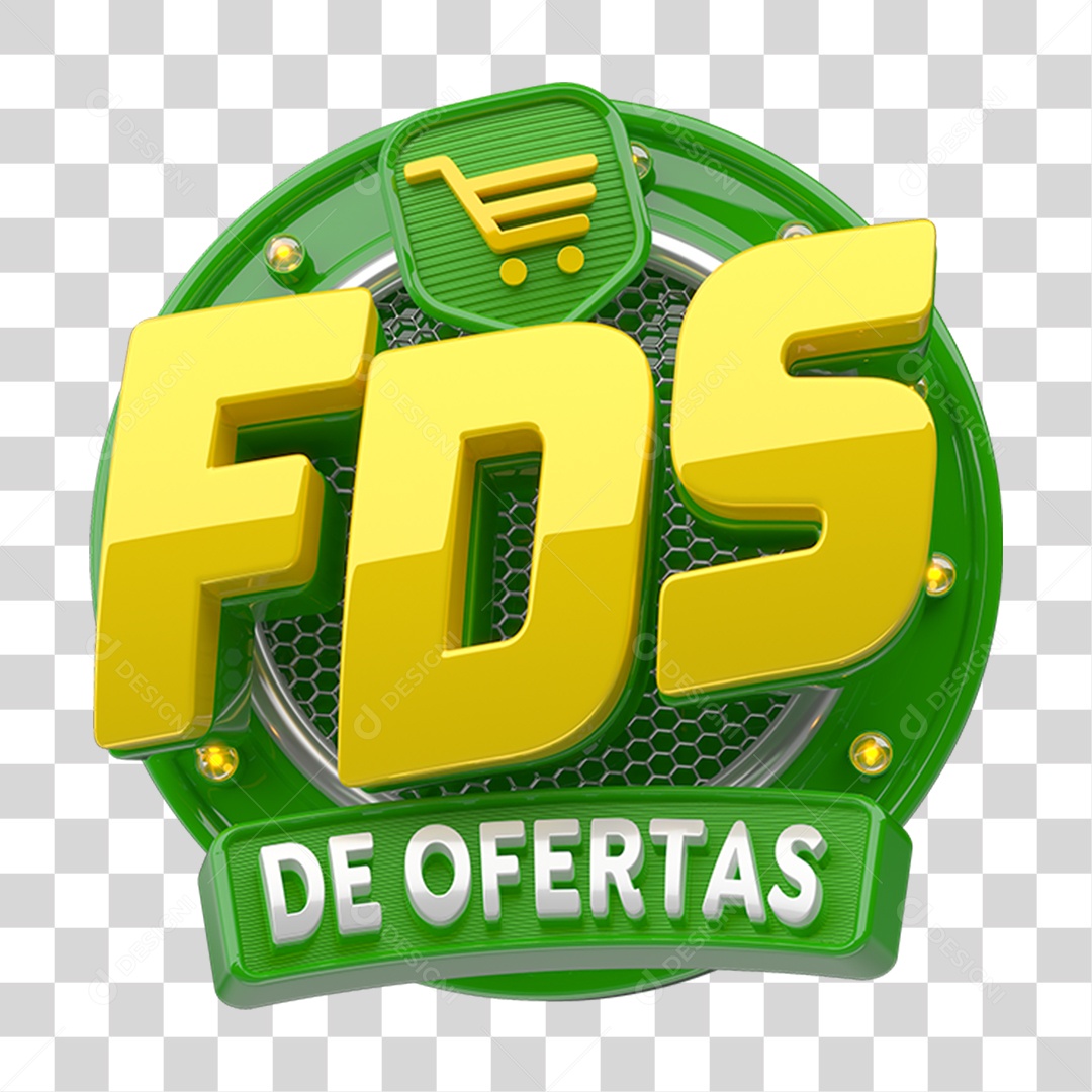 Selo 3D Fds de Ofertas PNG Transparente