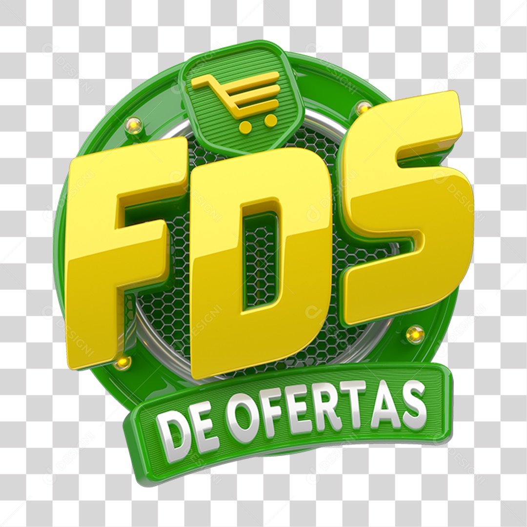 Selo 3D Fds de Ofertas PNG Transparente