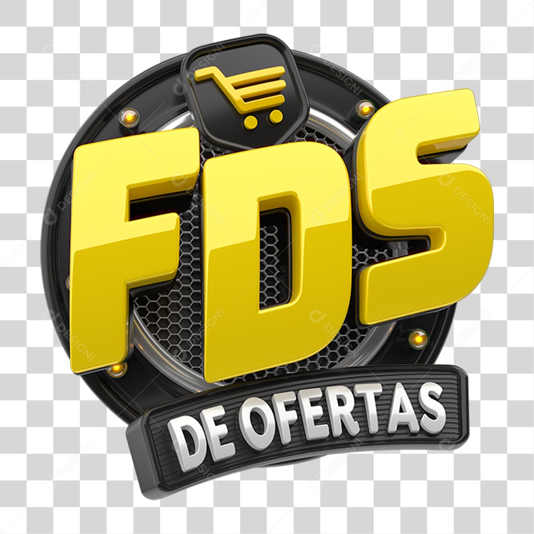 Selo 3D Fds de Ofertas PNG Transparente