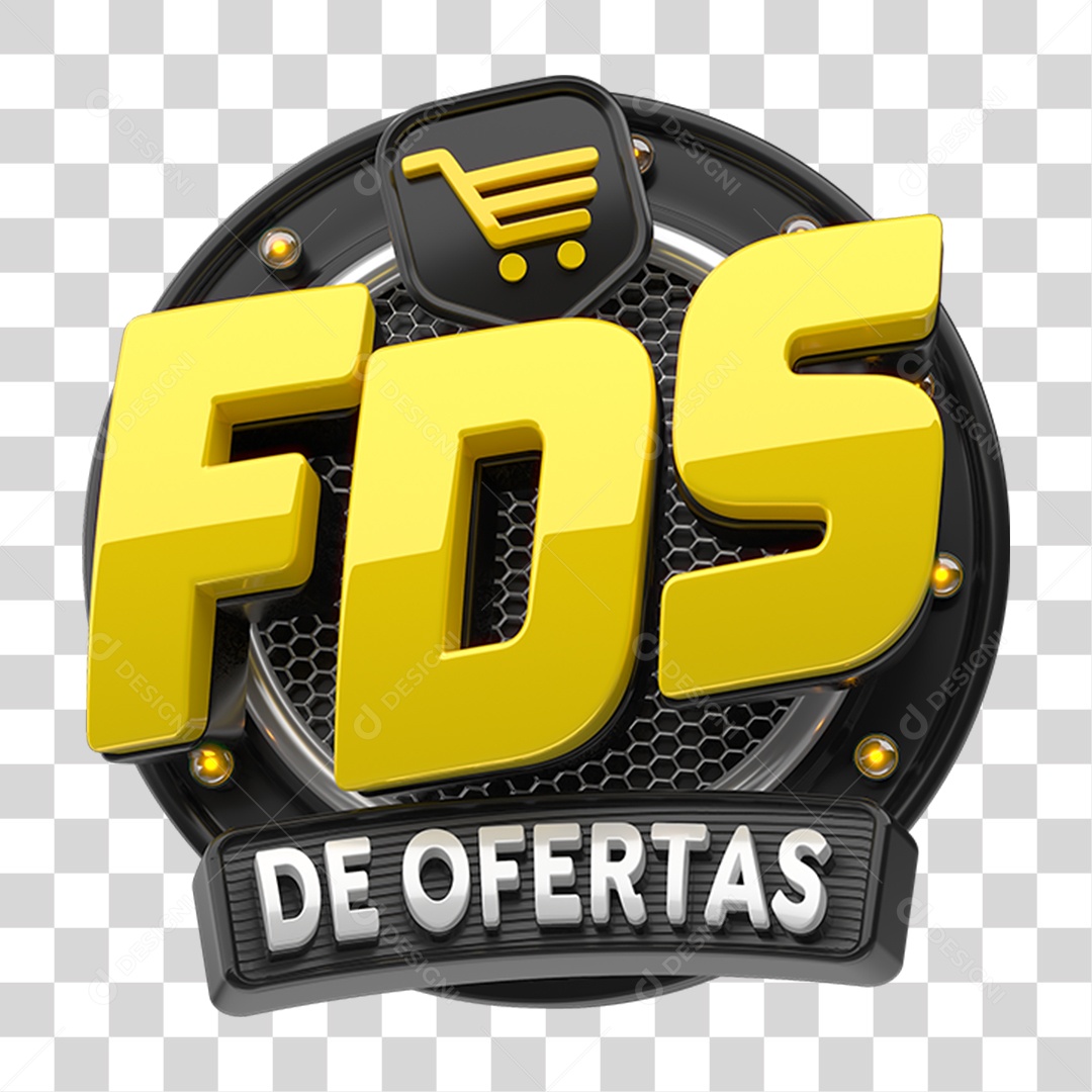 Selo 3D Fds de Ofertas PNG Transparente