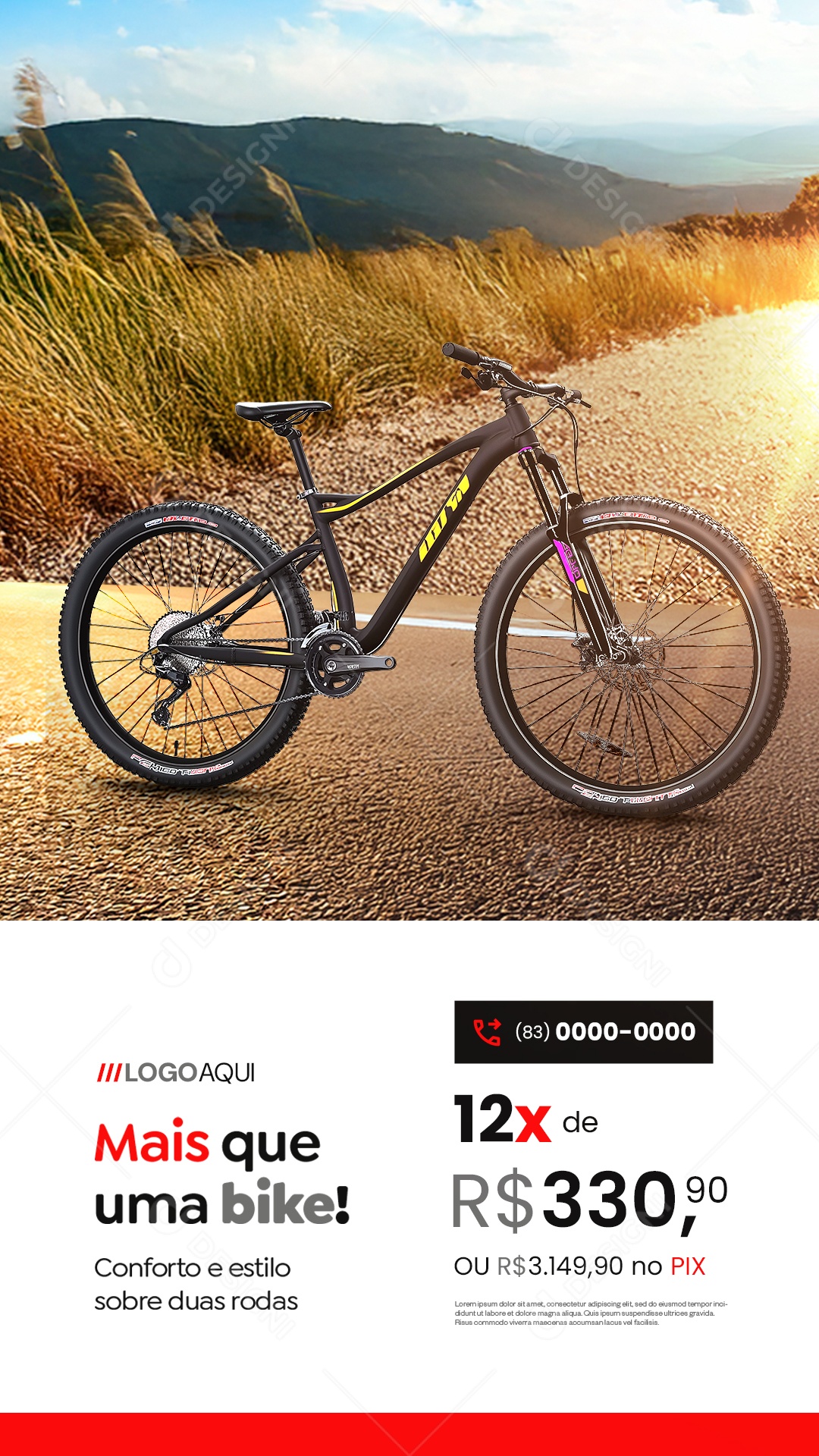 Story Bicicletaria Mais Que Uma Bike Social Media PSD Editável