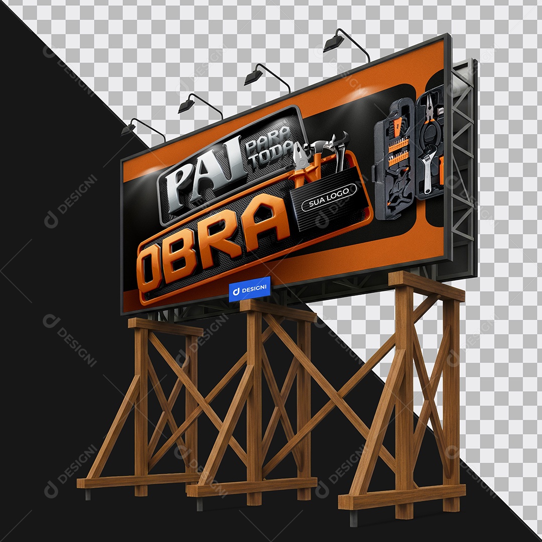 Mockup de Outdoor PSD Editável