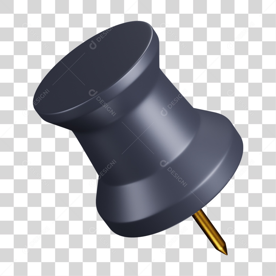 tachinha, marcador, pin, lembrete, 3d, preto, dourado, ícone, png, transparente, decoração, ui, ux, minimalista