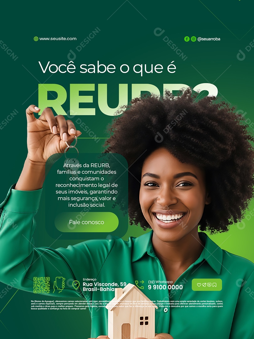 Regularização Fundiária Você Sabe O Que é Reurb Social Media PSD Editável