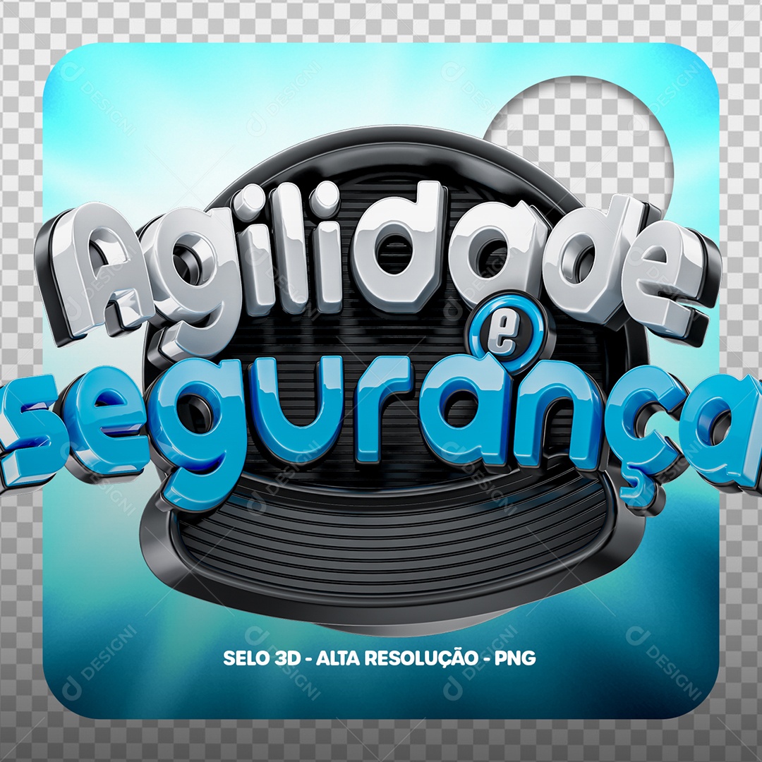Agilidade e Segurança Selo 3D para Composição PSD