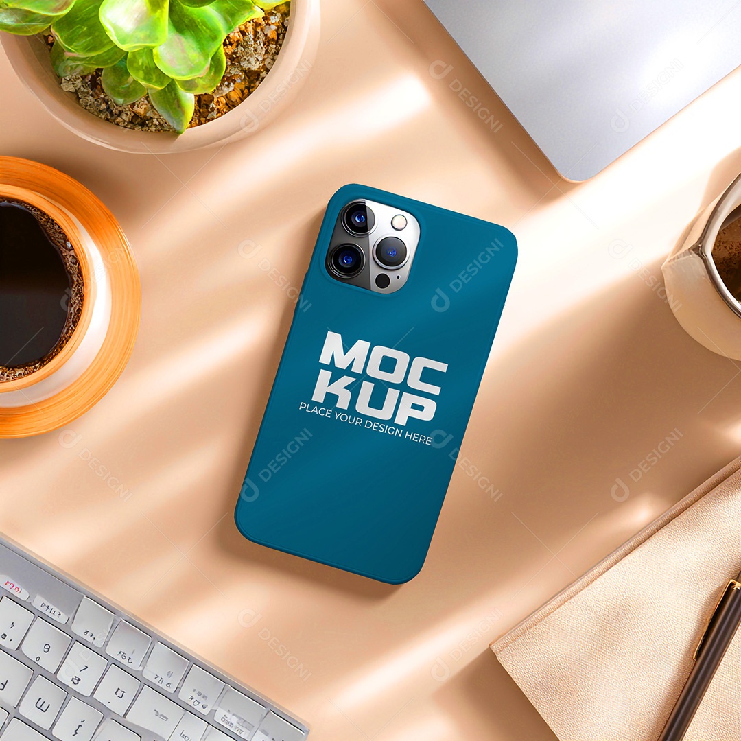 Mockup de Celular Smartphone PSD Editável