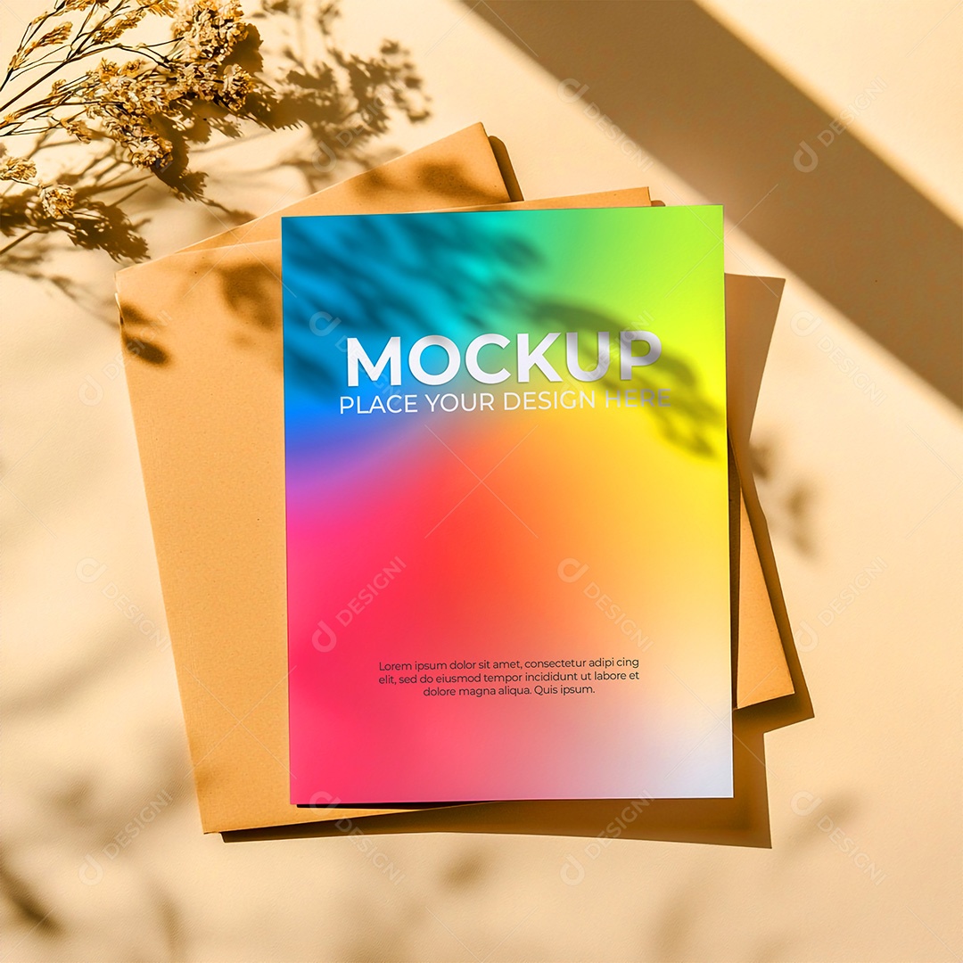 Mockup de Convite PSD Editável