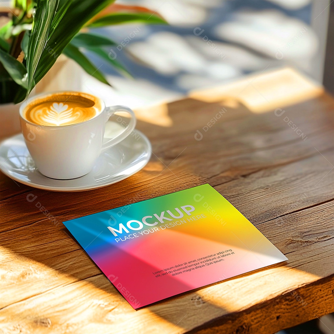 Mockup de Convite PSD Editável