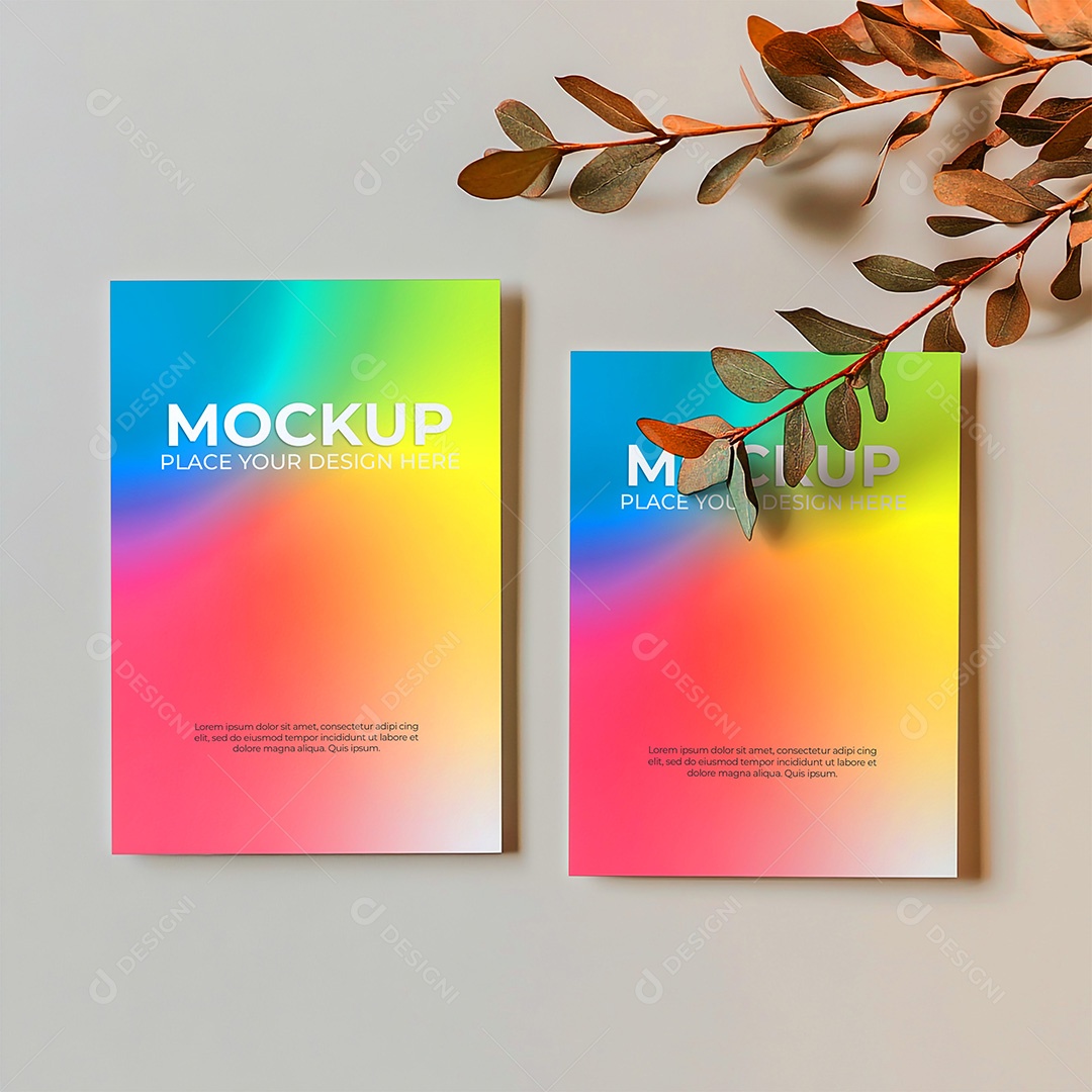 Mockup de Convite PSD Editável