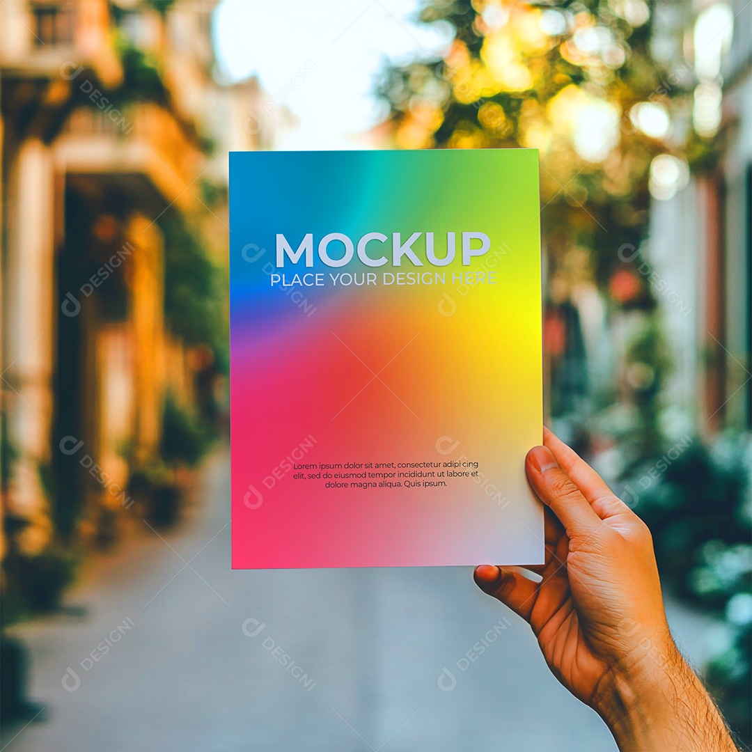 Mockup de Convite PSD Editável