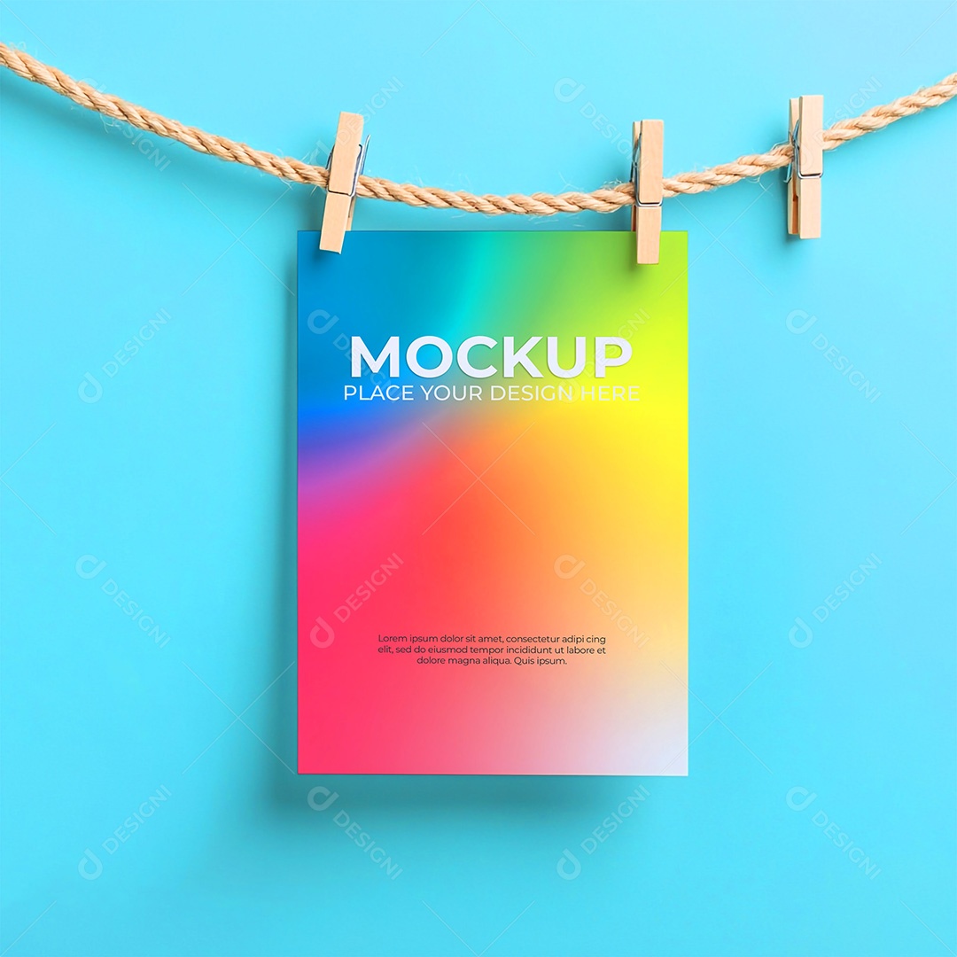Mockup de Convite PSD Editável