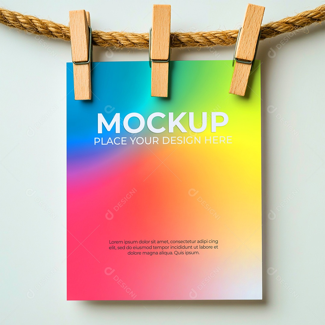 Mockup de Convite PSD Editável