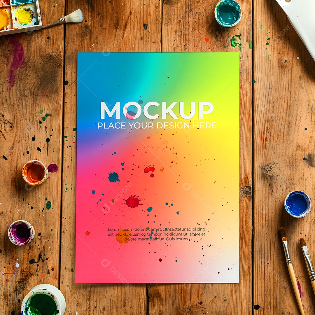 Mockup de Convite PSD Editável