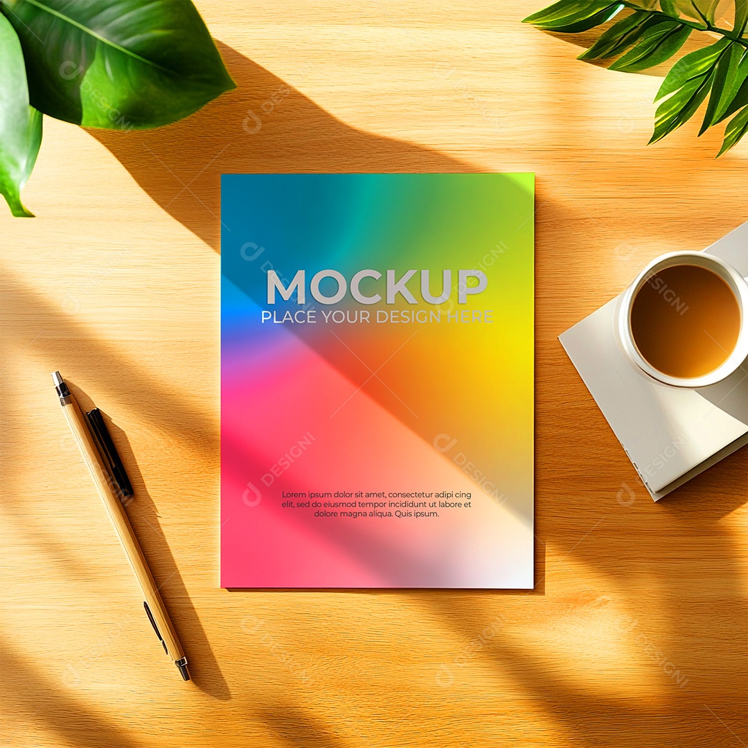 Mockup de Convite PSD Editável