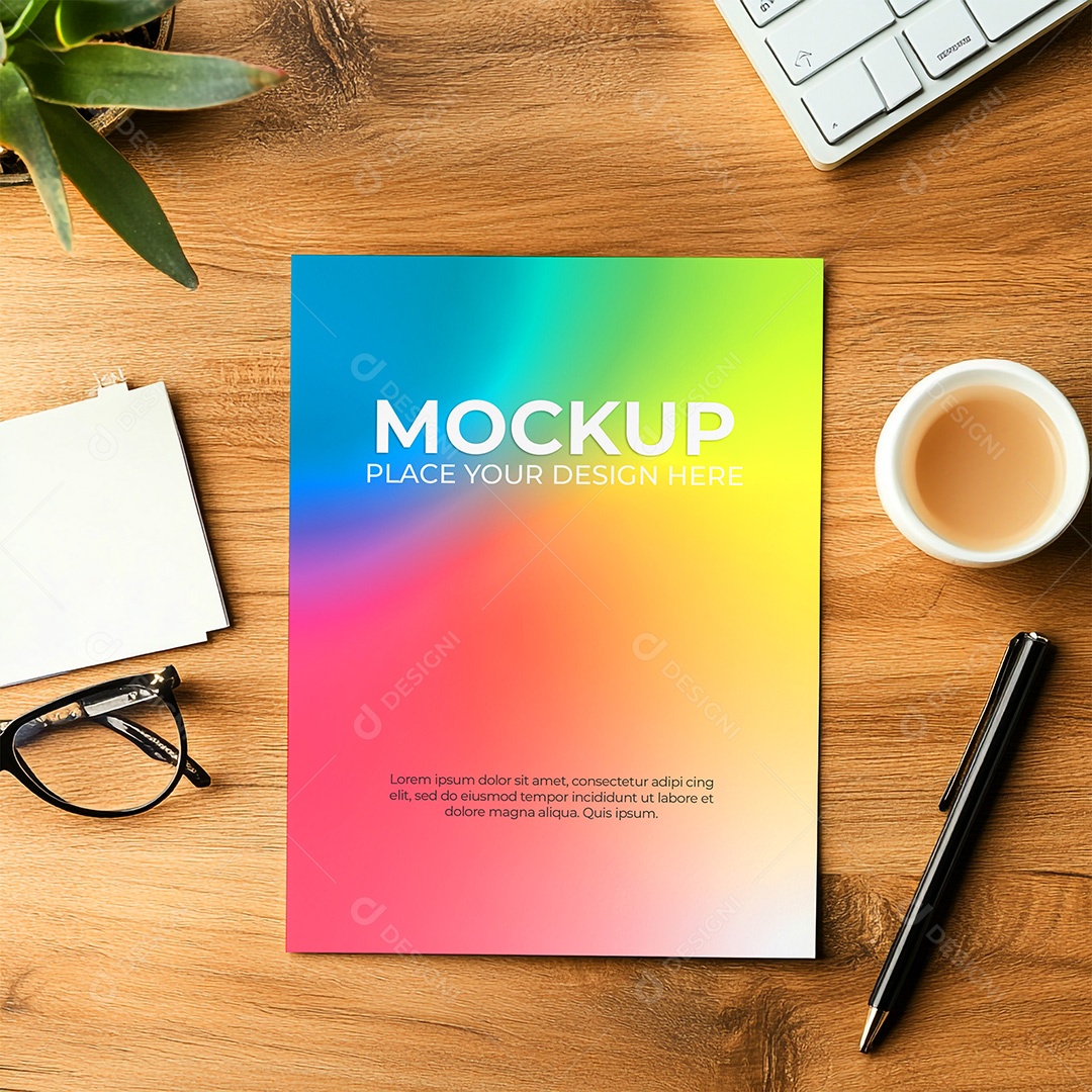 Mockup de Convite PSD Editável