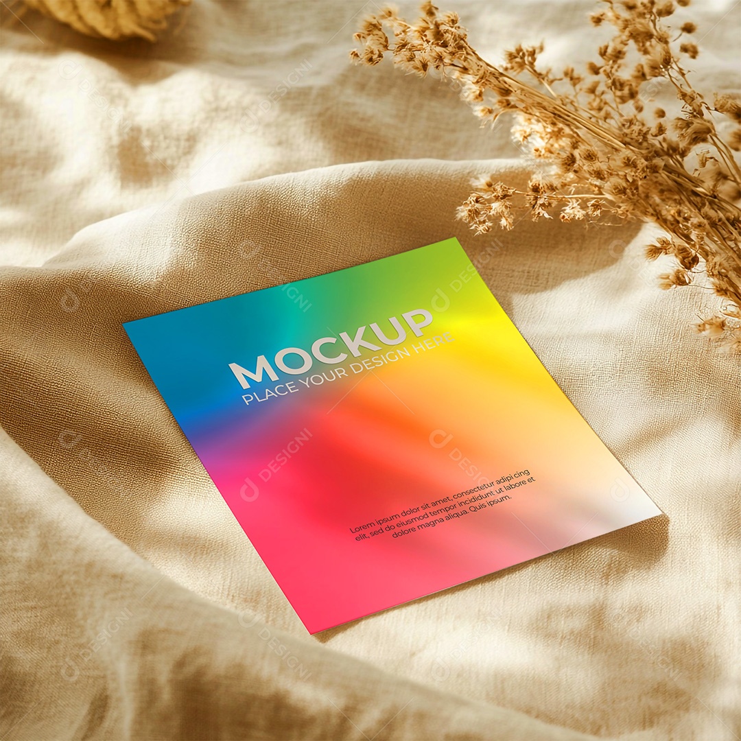 Mockup de Convite PSD Editável