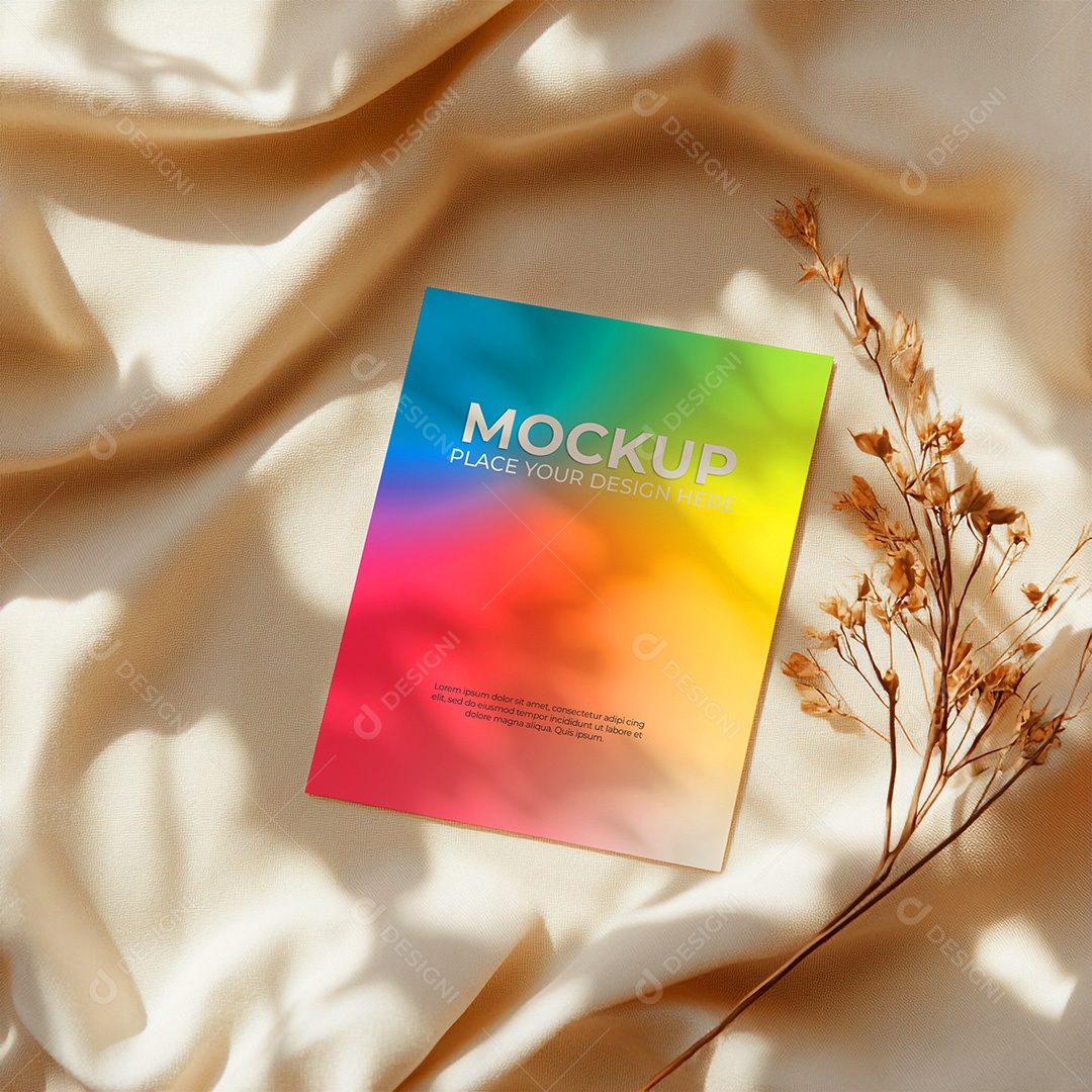 Mockup de Convite PSD Editável