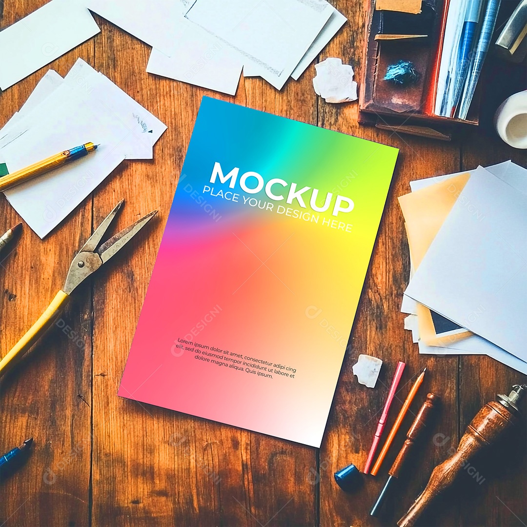 Mockup de Convite PSD Editável