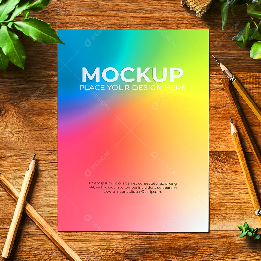 Mockup de Convite PSD Editável