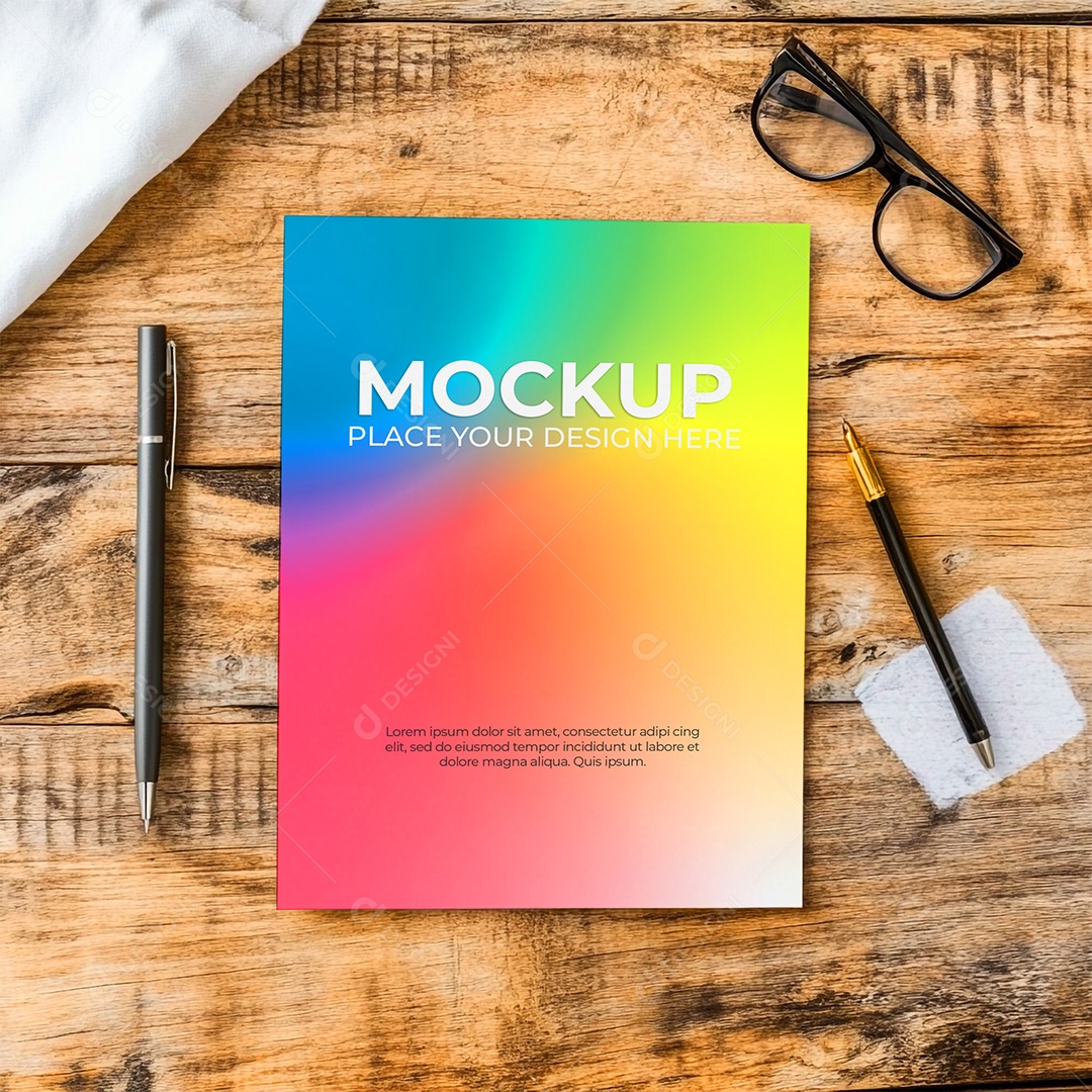 Mockup de Convite PSD Editável