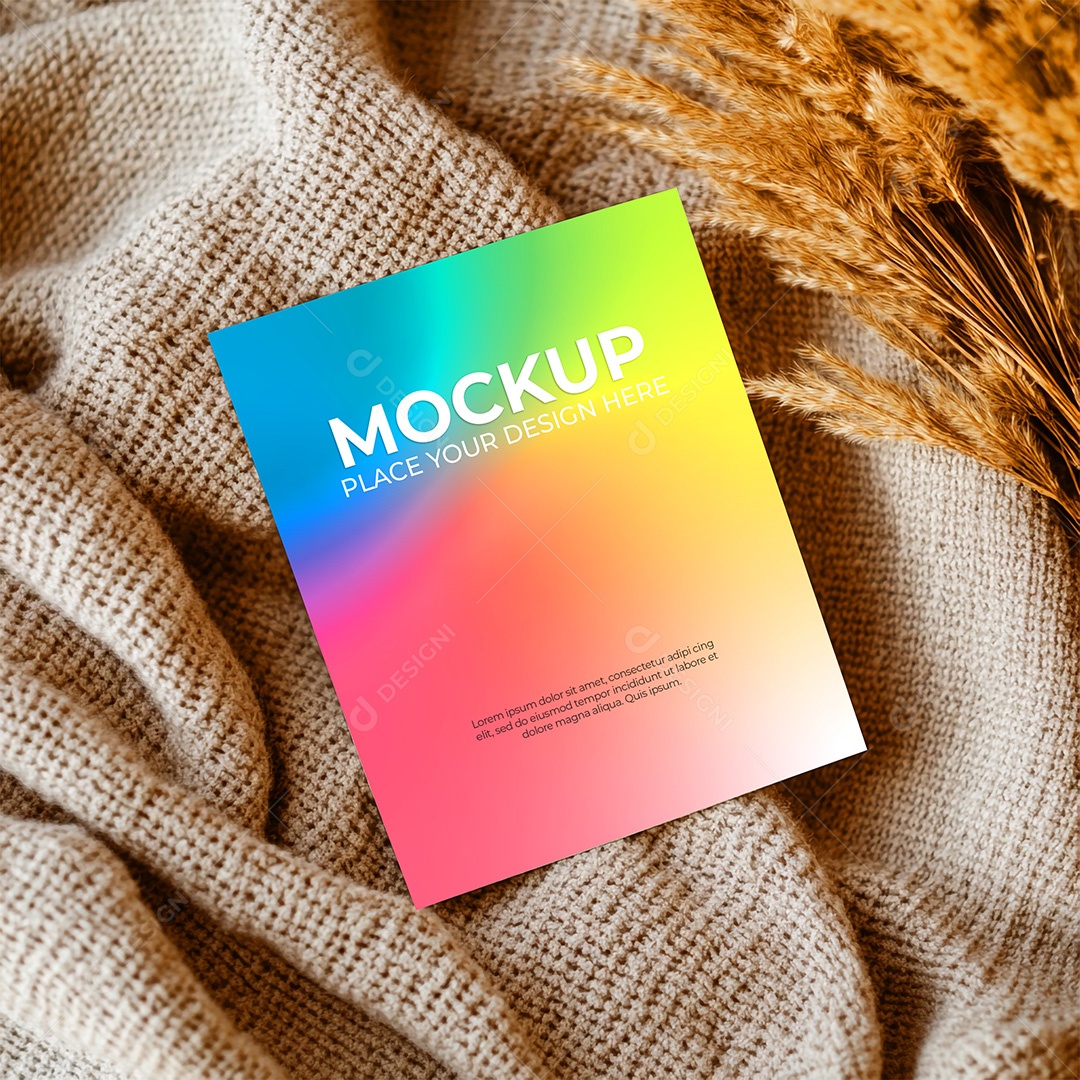 Mockup de Convite PSD Editável