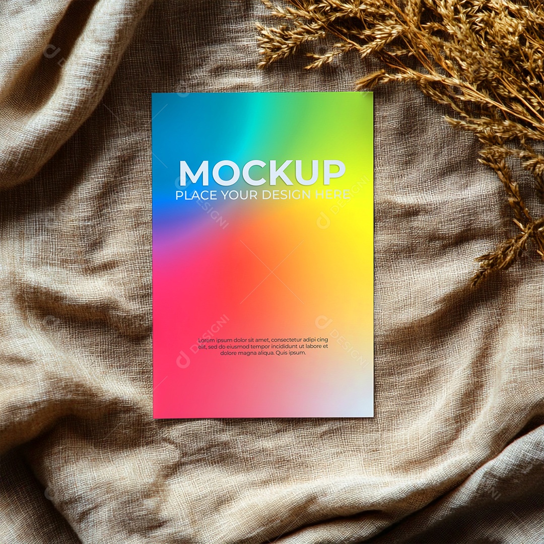 Mockup de Convite PSD Editável