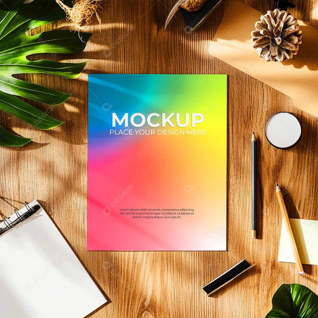 Mockup de Convite PSD Editável