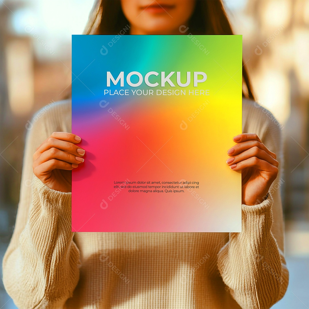 Mockup de Convite PSD Editável