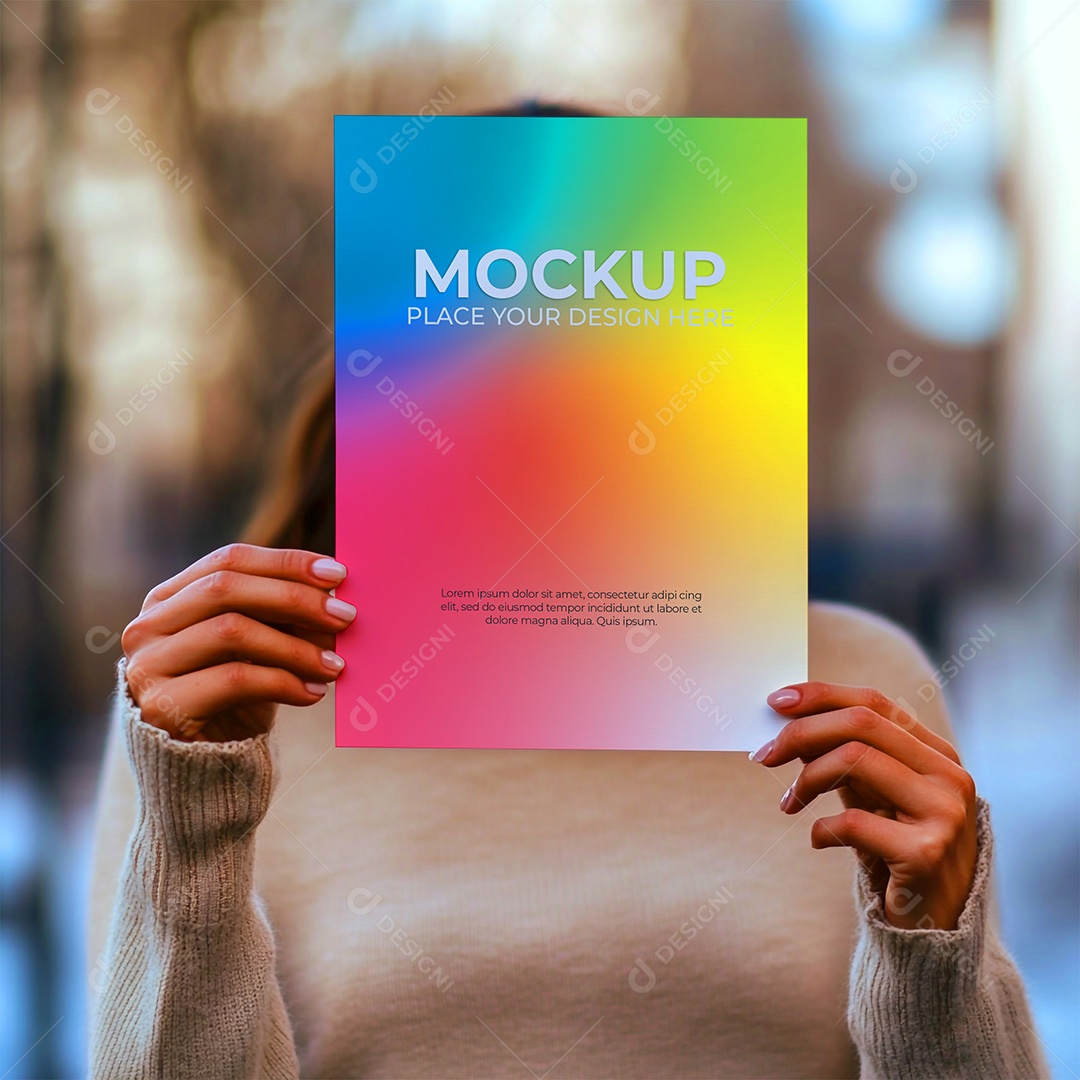 Mockup de Convite PSD Editável