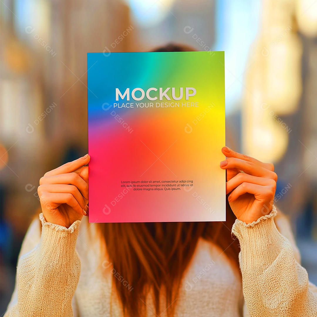 Mockup de Convite PSD Editável